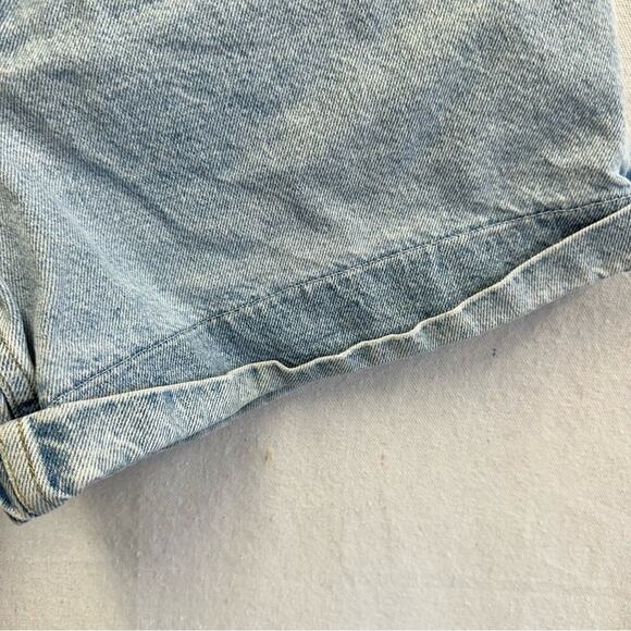 Vintage 90s JG Hook denim jean mom shorts butterfly patches 100% cotton size 14 - Picture 4 of 15